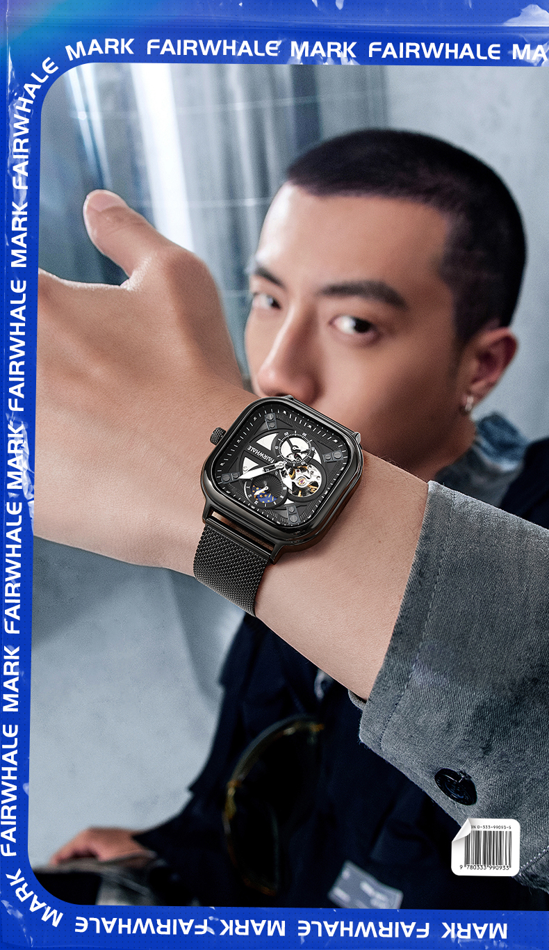 MARK FAIRWHALE Fully Automatic Mechanical Watch for Men, Students, Office Commute, 2026 New Model Wristwatch, Birthday Gift for Boyfriend 10
