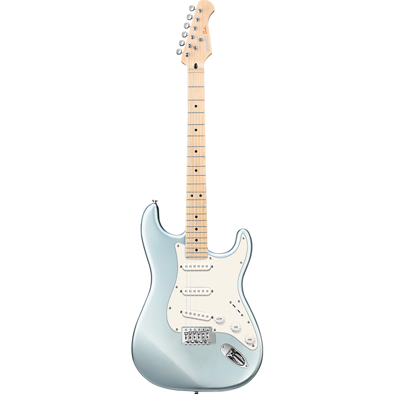 DONNER Q1 Electric Guitar Single Tremolo Series ST Adult Beginner Guitar for Men And Women, Maple Wood 38-Inch Metallic Blue