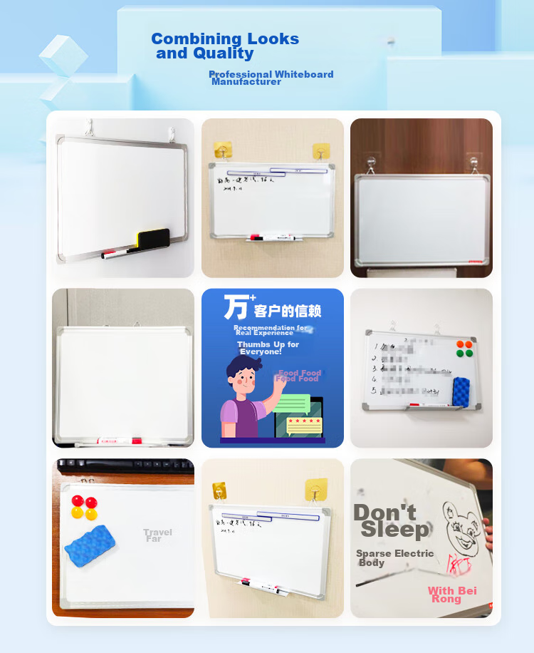 BBNEW 45*60cm Magnetic Whiteboard Hanging Board for Office Meetings Home Teaching Children's Drawing Board Training Blackboard Office Educational Hanging Board NEWX4560 1