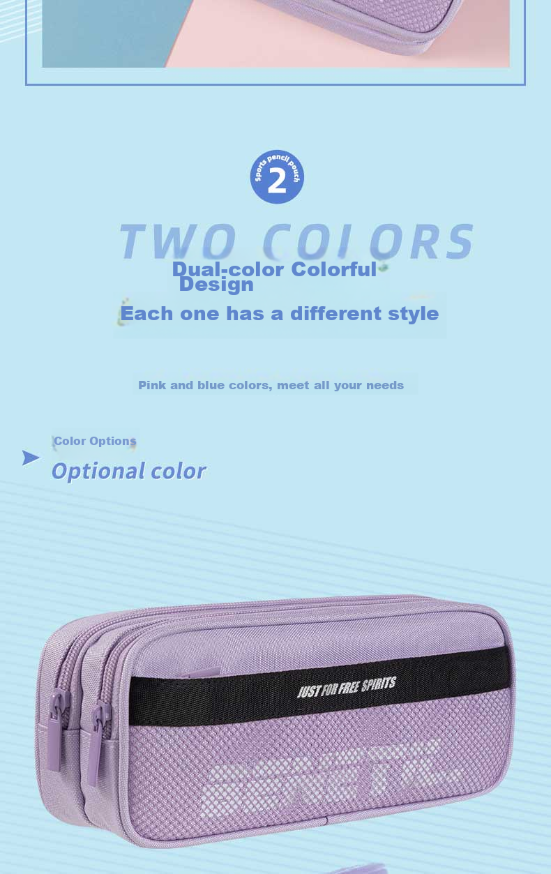Deli Student Pencil Case, Sporty Style Composite Multi-Purpose Large Capacity Stationery Box, Lightweight Pencil Case, Back-To Stationery Gift 4