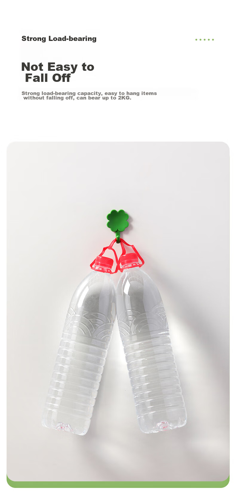 CHAHUA Hooks, Bathroom Door Adhesive Hooks, Clothes And Towel Hangers, Strong Adhesive Hooks for Coat Hangers, 8 Pieces 6