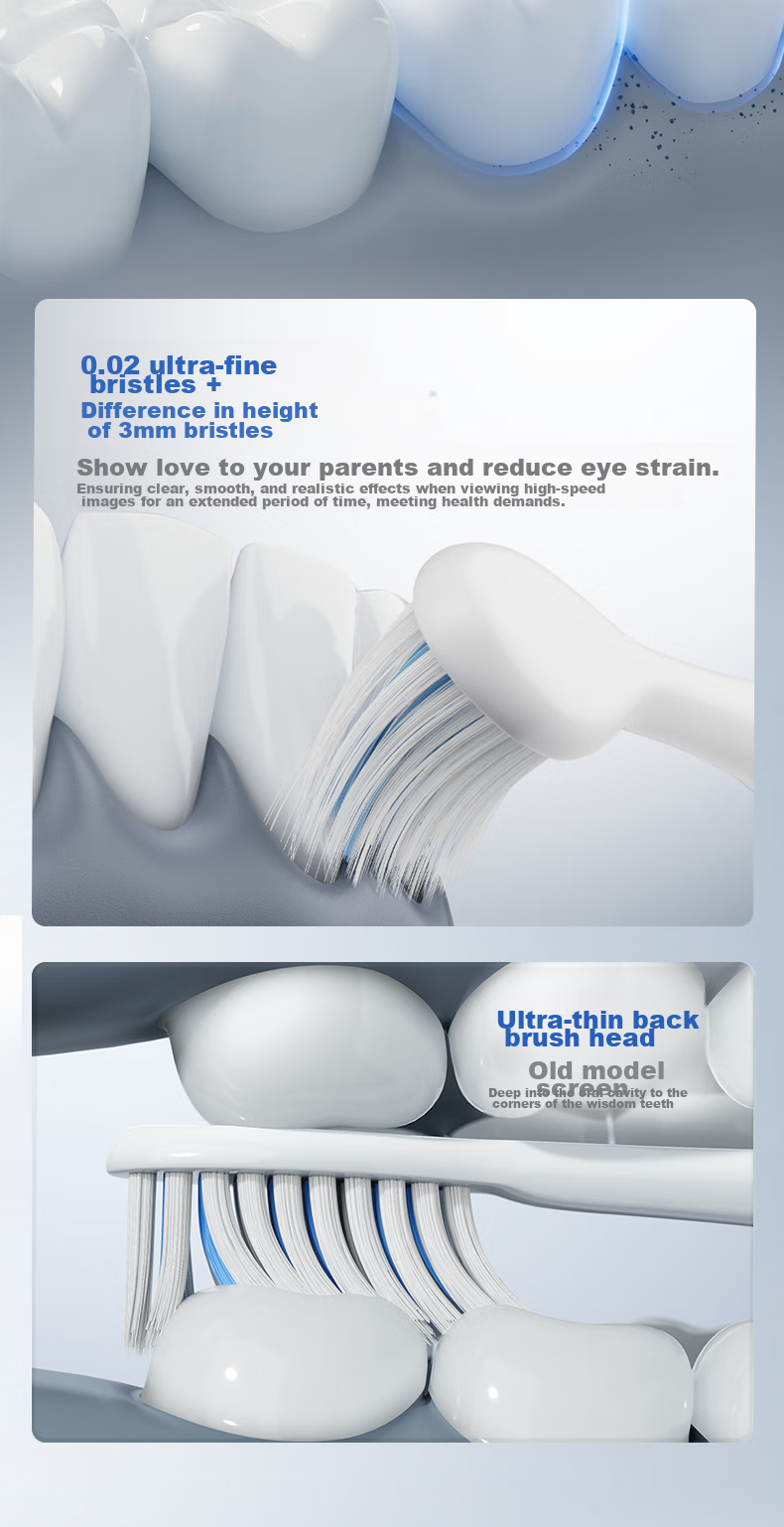 Panasonic Electric Toothbrush with Dual Motors, Horizontal And Vertical Vibration, Floating Charging, Gum Protection, And Interdental Cleaning for Adults, Couples Gift Box, Birthday And New Year Present for Men And Women PDP67 Blue 5