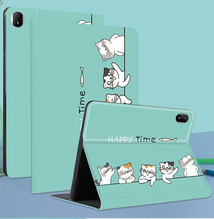 Jiangming Compatible with Honor MagicPad 2 Protective Case, 2024 New Honor Tablet 12.3-Inch Protective Cover, Slim Full Coverage Shockproof Student Cartoon Painted Leather Case 4