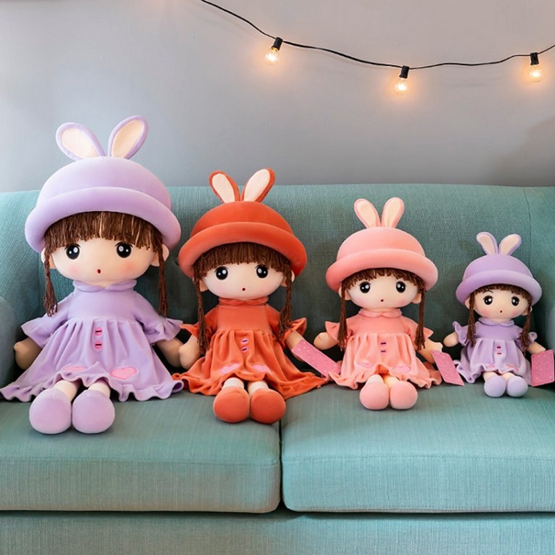 Airuisi Rabbit Plush Toy, Stuffed Animal Doll, Bayo Sleeping Pillow, Children's Birthday Gift for Girls