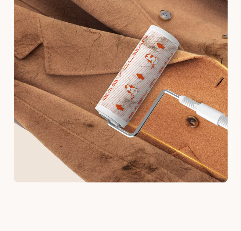 Jixiaobei Lint Roller 16cm 4 Rolls 200 Sheets Sticky Dust Removal Paper Clothes Hair Remover Replacement Rolls 11