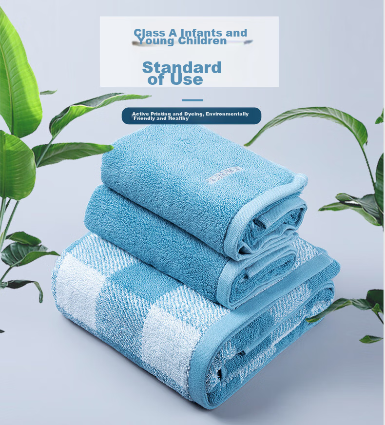 Grace Pure Cotton Towel And Bath Towel Set of Three, Absorbent, Unisex Gift Box Set for Men And Women, Sports (With Carrying Bag Included) 4