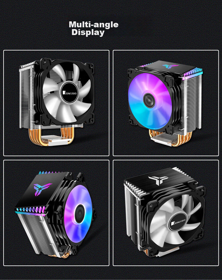 JONSBO CR-1400 Tower CPU Cooler (Motherboard 5V ARGB Sync/4 Heat Pipes/PWM Fan/Multi-Platform/Thermal Paste Included) 16