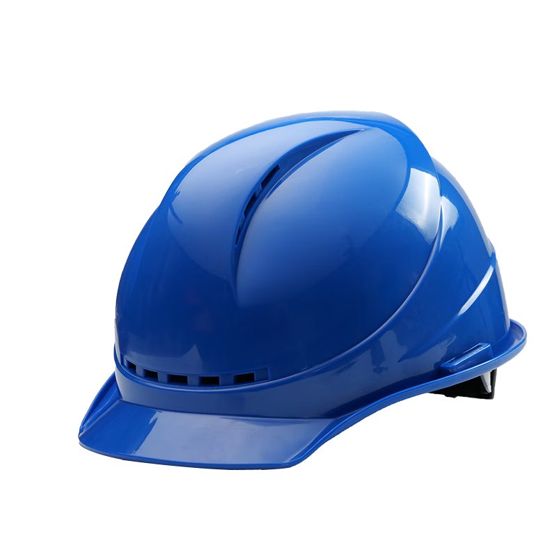 SHOUDUN Safety Helmet, High-Quality ABS European-Style Breathable Anti-Smashing Impact-Resistant, Blue, Construction Electrical Engineering Site Work Helmet, SD-T3 High-Quality European Style [Knob Version]