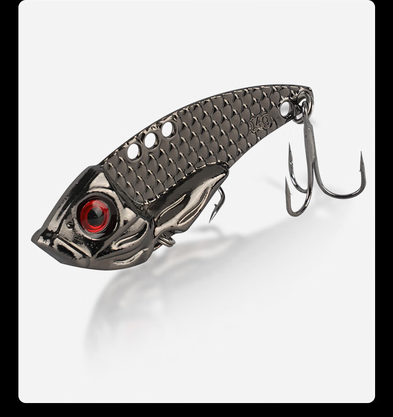 Erciyuan Lure Fishing Bait Long-Casting Iron Plate VIB Full Water Layer Search Artificial Bait for Fresh And Saltwater Fishing, Versatile Lure Fishing Bait 3g 11