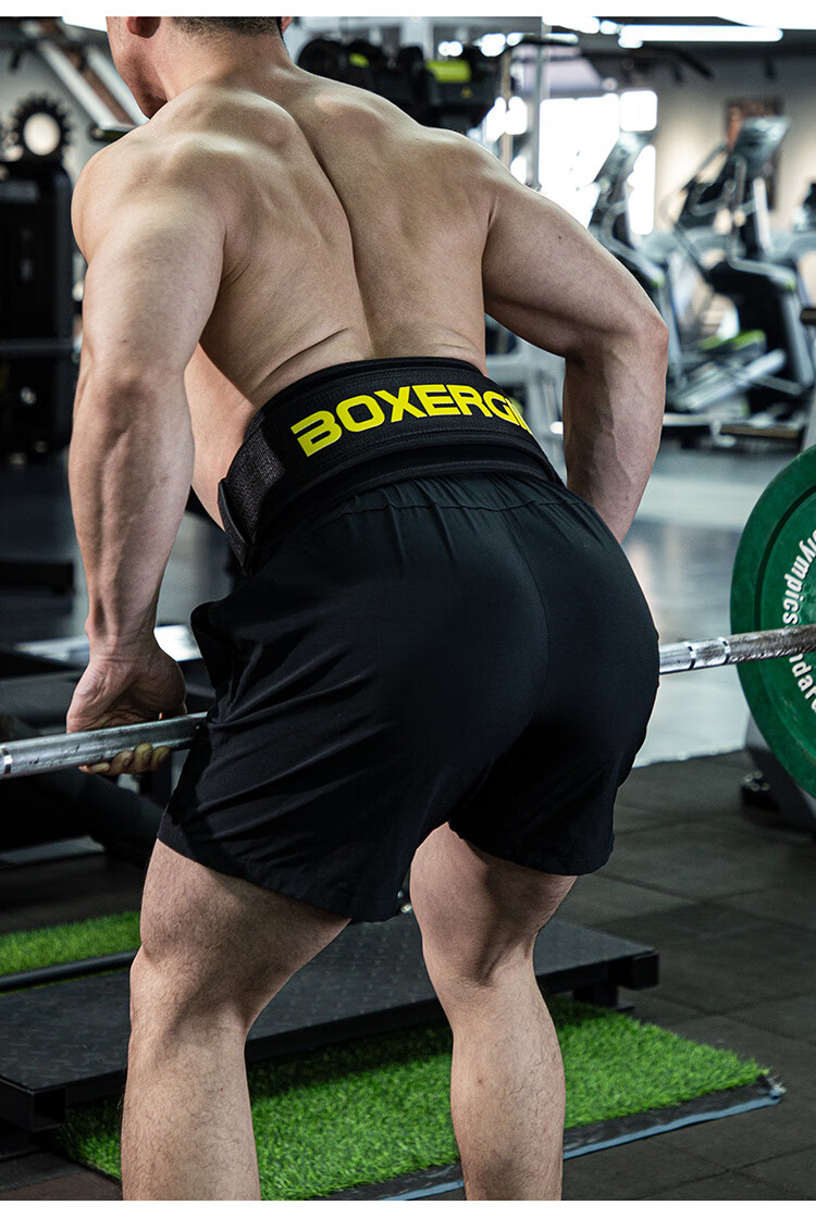 GINGPAI SPORT Fitness Belt Squat Deadlift Waist Support Unisex Professional Training Weightlifting Green XL 6
