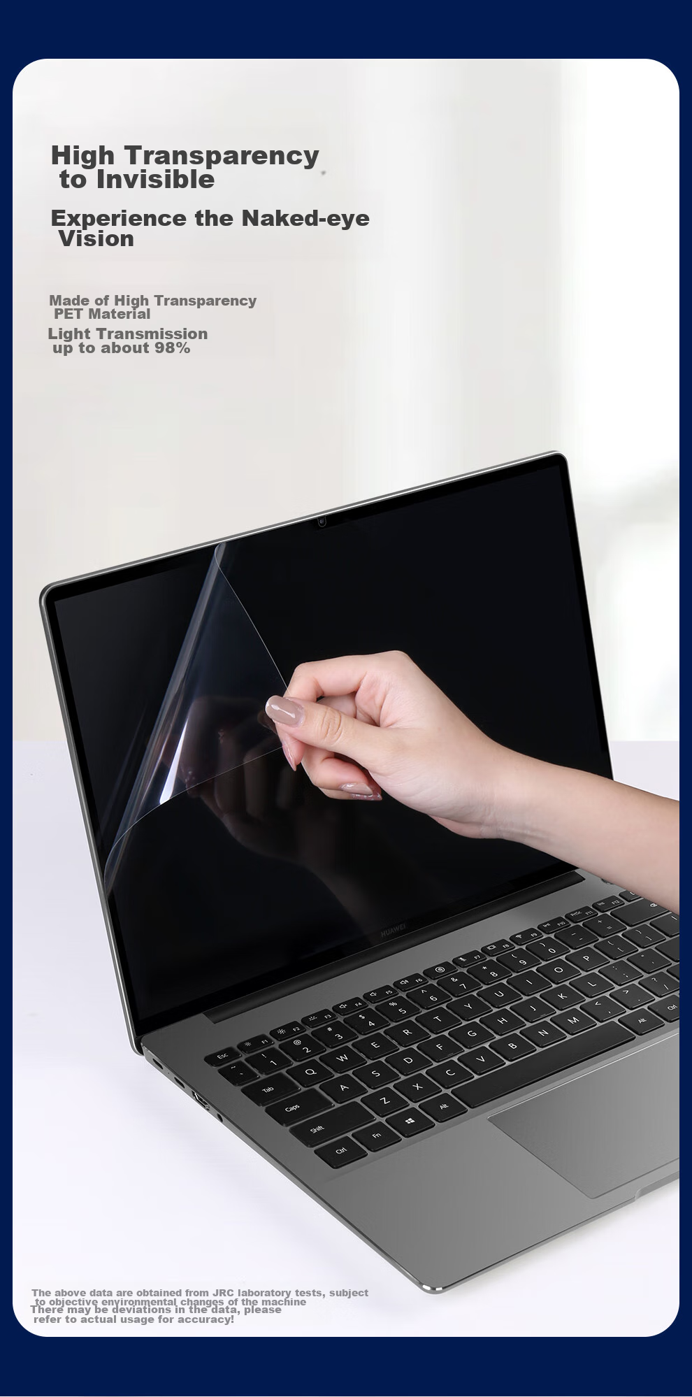 Jichuan [2-Pack | Ultra-Clear Original Color], Huawei MateBook D16/SE V20/CPU/Linux Screen Protector, for 2026/25 Laptop Models, Screen Protective Film 4