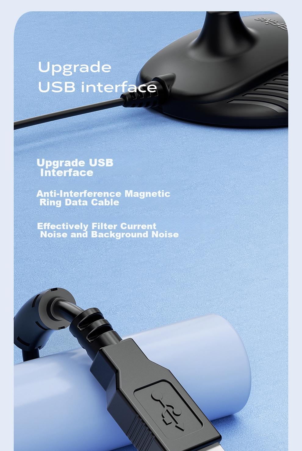 FIFINE Computer Microphone, Laptop USB Wired Mic, Conference Room Video, Postgraduate Entrance Exam Retake, Online Class, Live Streaming, Recording, Voice-Over, Noise Reduction, Desktop Gooseneck Mic FM730 2