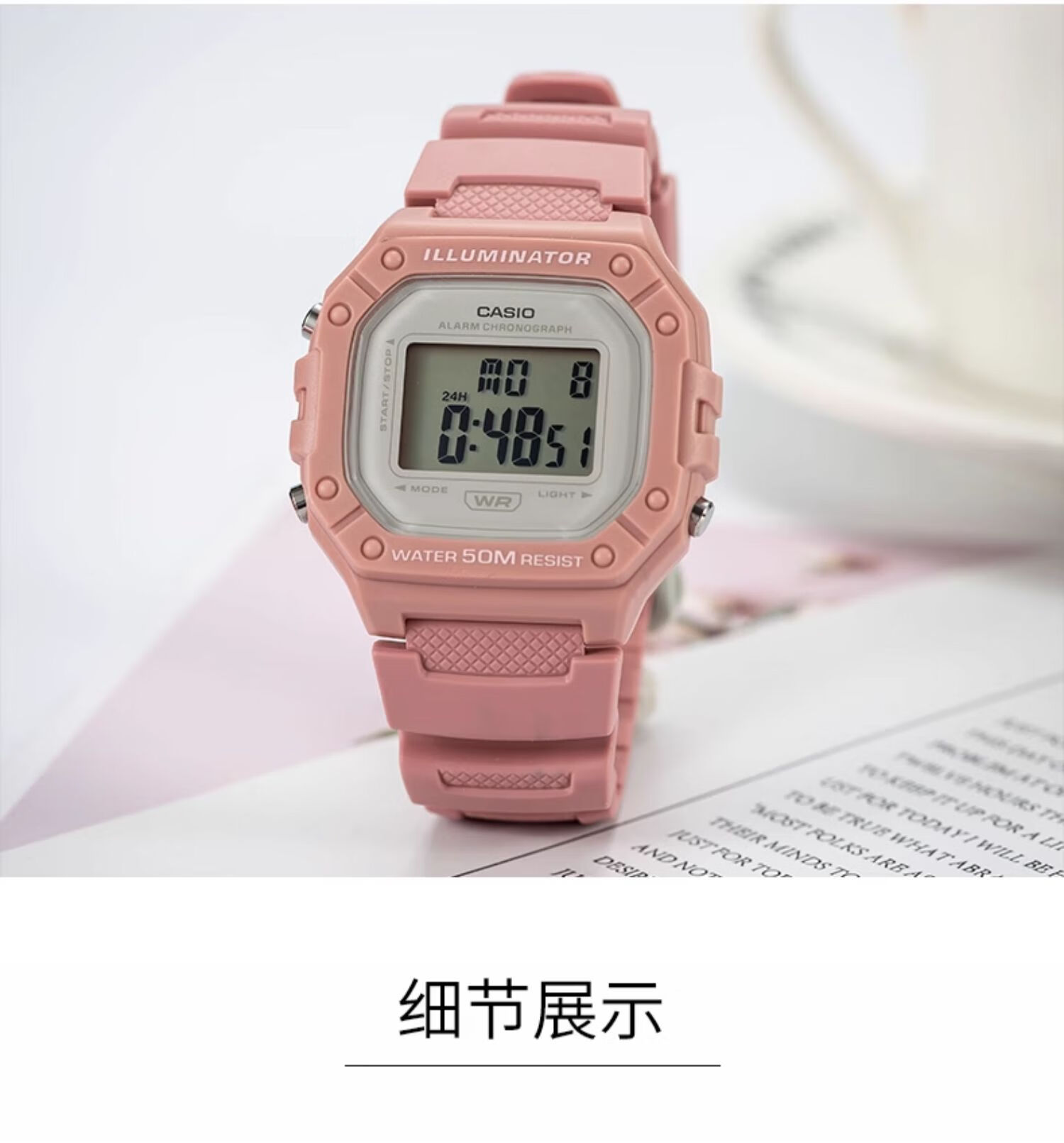 CASIO Unisex Retro Small Square Waterproof Couple Student Sports Digital Watch Gift F-108WHC-7B 11