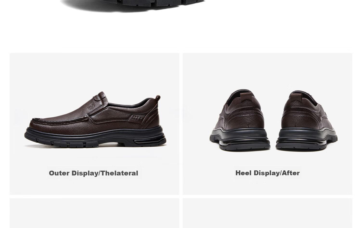 CAMEL Leather Comfortable Work Casual Dad Classic Business Shoes for Men, G14A211653, Black, Size 38 19