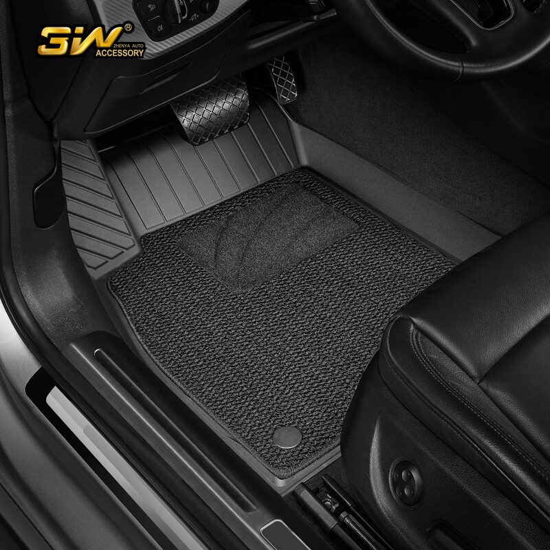 3W Suitable for Audi New A6L Dedicated A7L Eco-Friendly TPE Car Floor Mats + Meinis Carpet Surface / 2019-2026 Models