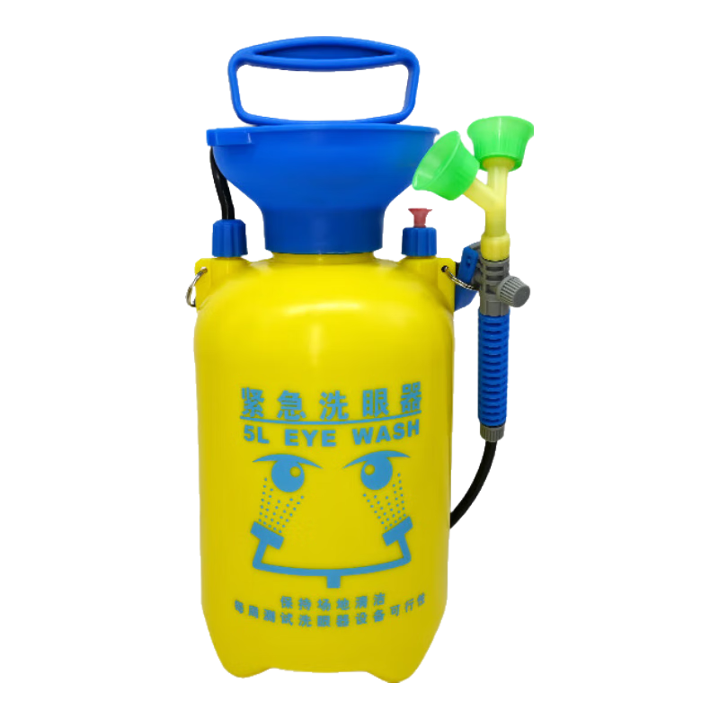 SEMHOOM Industrial Factory Inspection Eyewash Portable Cart Emergency Shower Eyewash 5L Portable Eyewash Station