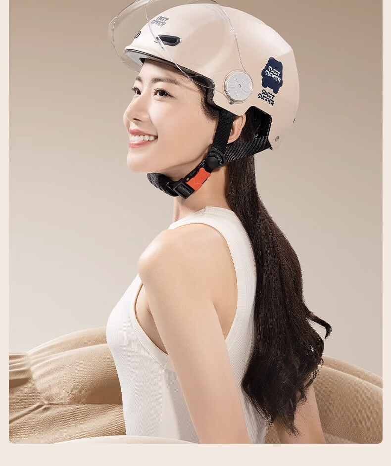 Phoenix Basic TK02 New National Standard 3C Certified Electric Vehicle Helmet Ice Crystal Blue Unisex Summer Motorcycle Scooter Half Helmet Riding Safety Cap One Size 23