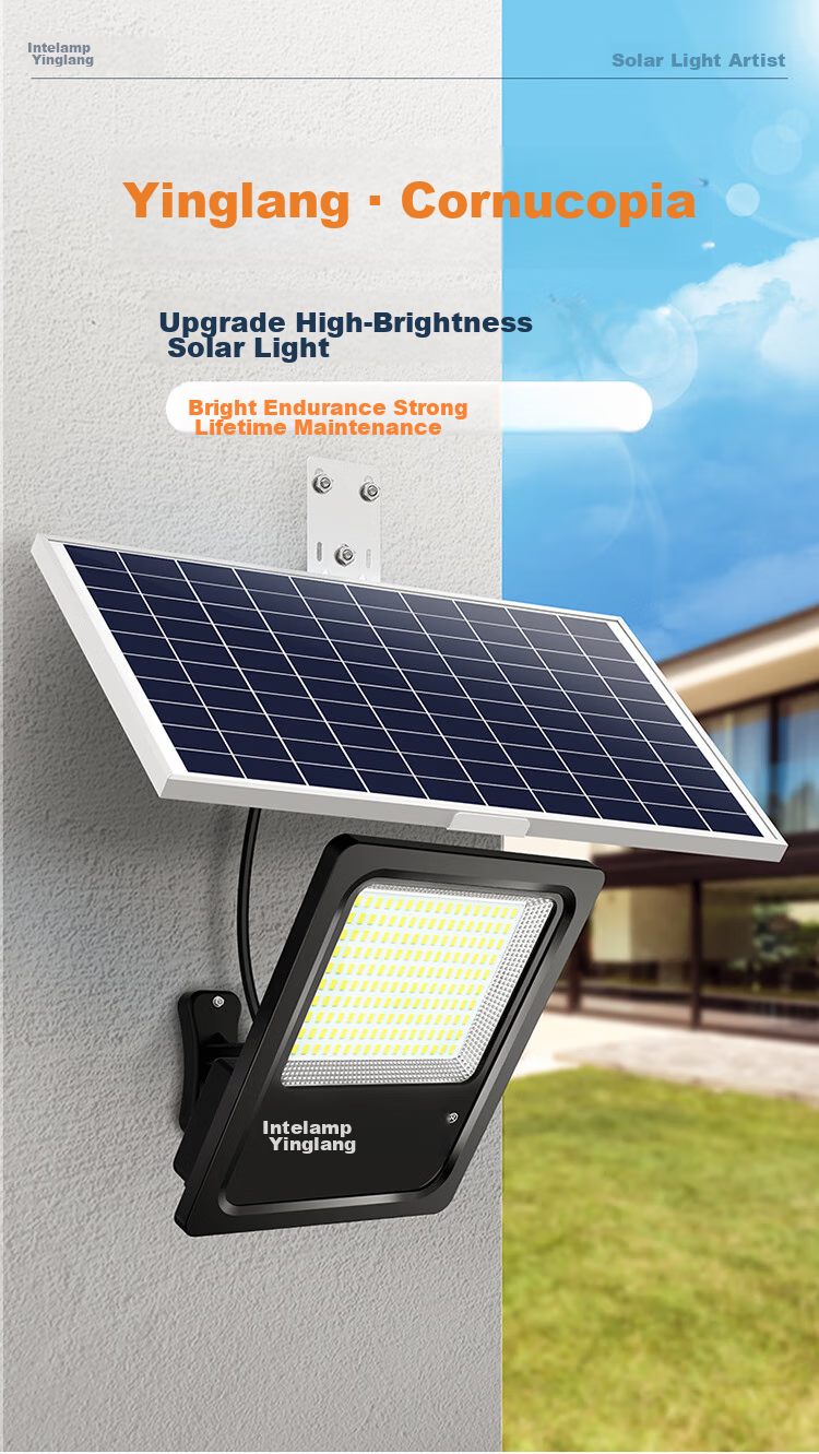 Intelamp Solar Garden Lighting, Motion Sensor Light, Outdoor Yard Entrance Road Light, Automatic Illumination at Night, Light Control, Remote Control 1