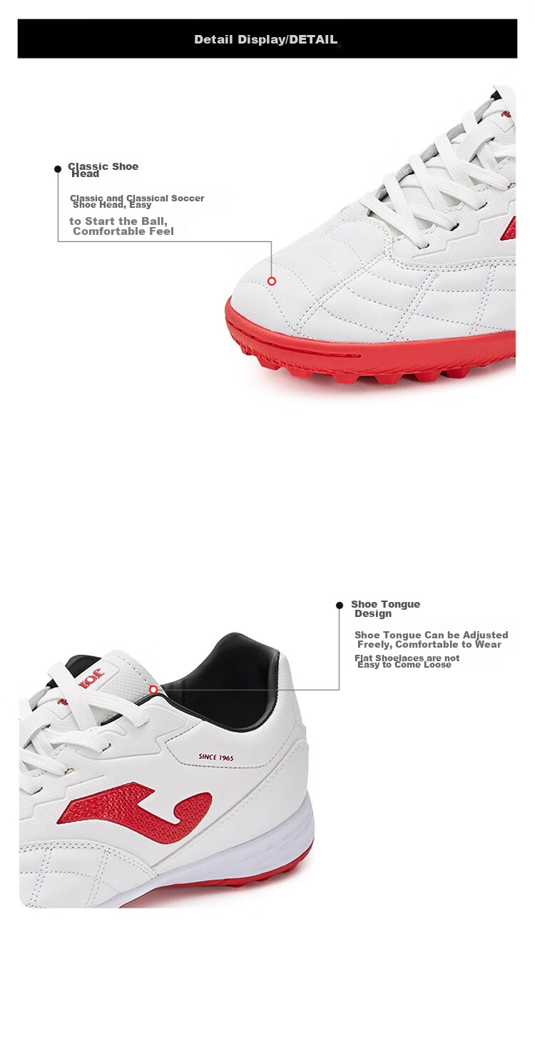 JOMA Soccer Shoes with Molded Studs for Adults, Men And Women, Youth, TF Non-Slip Professional Competition Football Training Shoes Blue And White Size 44 3
