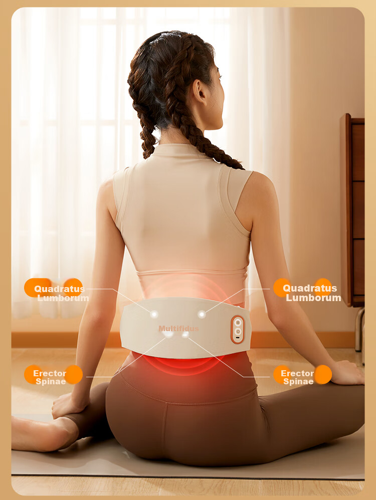 Breo Abdominal Massager, Stone Massage Device for Belly And Waist, Uterus Warming Belt, Automatic Kneading, Temperature-Sensitive Heating Pad, Birthday Gift, Mid-Autumn Festival Gift for Parents 12