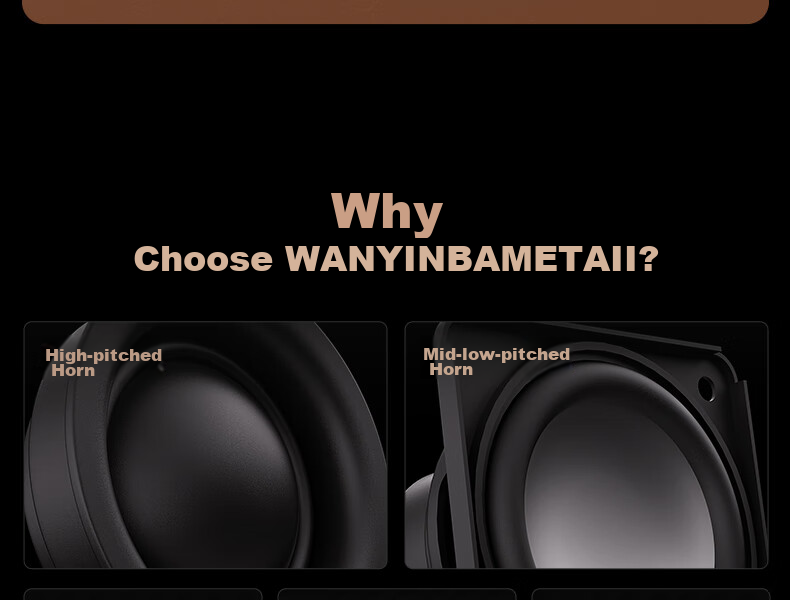 WANYINBA Meta II Bluetooth Speaker, High-End HiFi-Grade Five-Unit Home Desktop Computer 3D Surround Portable Subwoofer Wireless Speaker, Silver 12