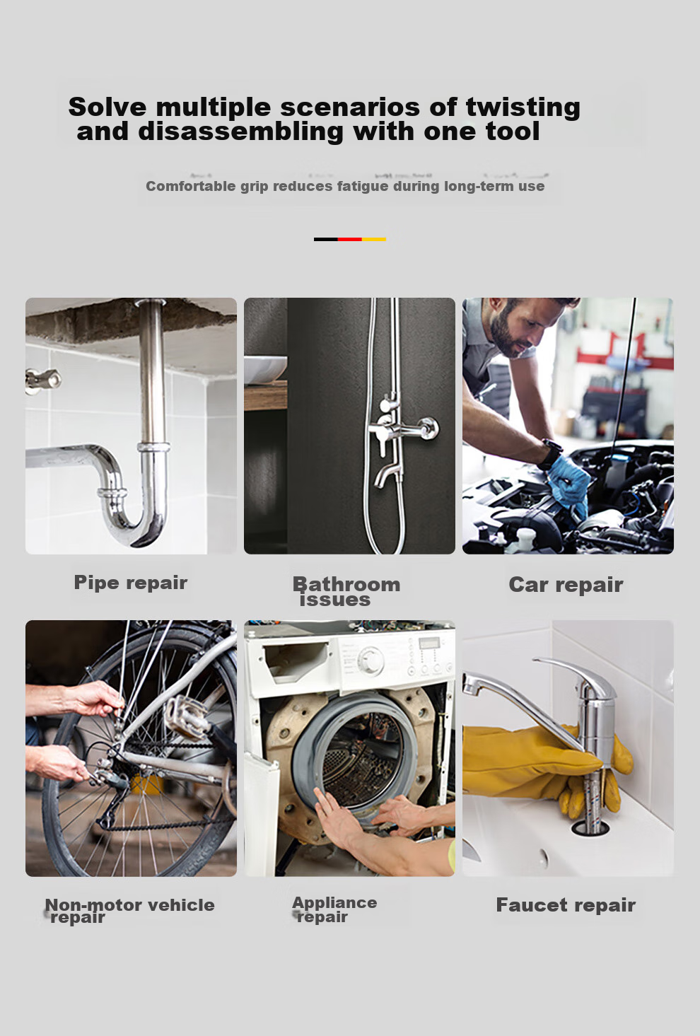 MASTERPROOF Large Opening Ultra-Thin Adjustable Wrench, Thin Short Handle Small Bathroom Sink Drain Pipe Faucet Specialized Thin Blade 3