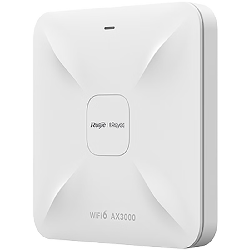 Ruijie Gigabit WiFi 6 Wireless AP Ceiling-Mounted RG-RAP2261(G) Dual-Band 3000M 160MHz Bandwidth 2.5G Ethernet Port Enterprise-Grade Wireless Access Point Unit: Piece