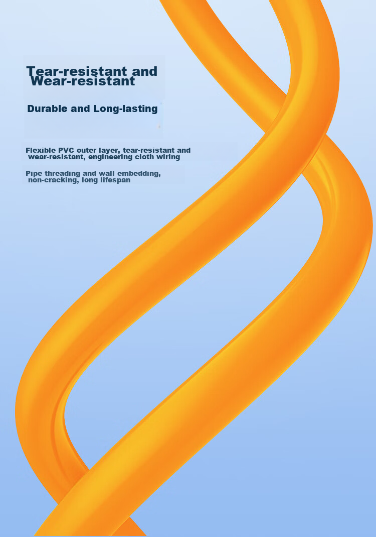 CHOOSEAL (CHOSEAL) Category 6 Ethernet Cable, Double Shielding, Anti-Interference Low Attenuation Gigabit Pure Copper, POE Powered Engineering Home Safety Transmission Cable, Orange, 50 Meters, QS2605T50 8