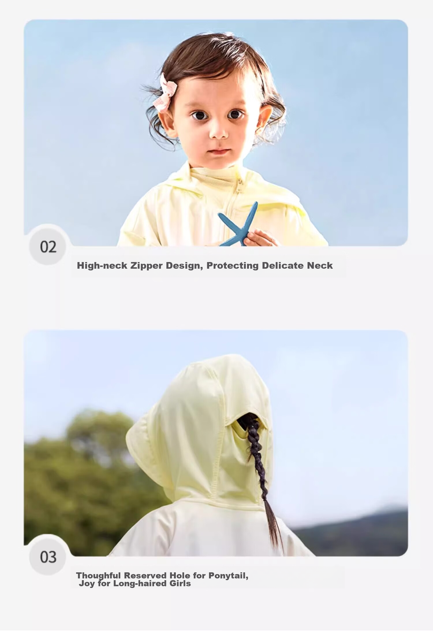 DAVE & BELLA [Xiao Guo Dong] Children's Sun Protection Clothing, Summer Boys And Girls Cool-Feeling Jacket, Baby Sun Protection Cloak 15