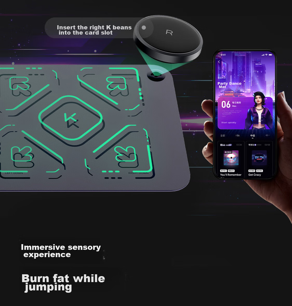 Keep Fitness Mirror Exercise Sensing Machine KS Smart Game Console with AI Guidance And Scoring, Motion Sensing Exercise Console 30