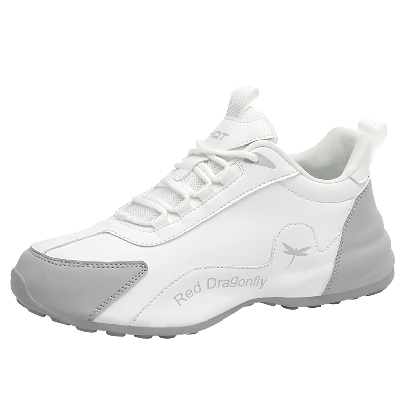Red Dragonfly Women's Height Increasing Dad Sneakers with Wrapped Sole INS Trendy Casual Sports Shoes WXB342702 White Gray Size 37