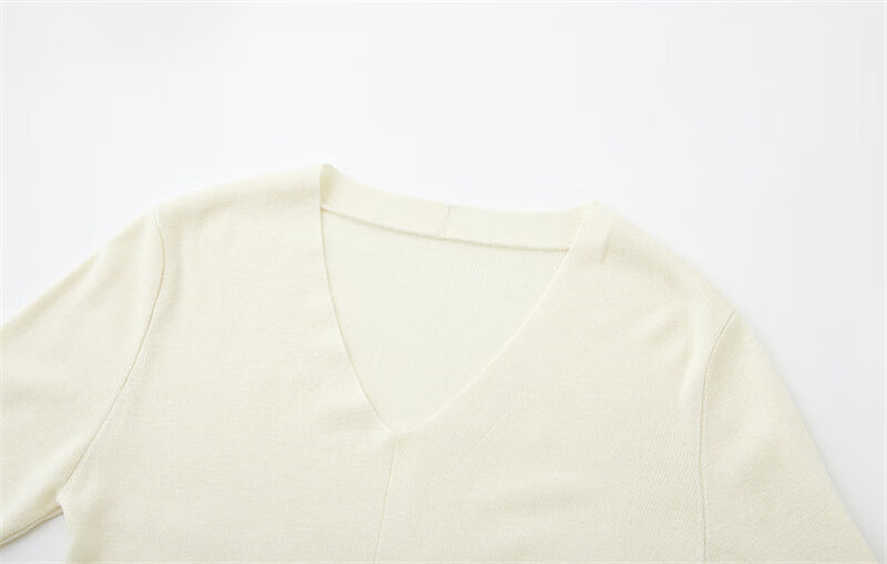 Dme Spring And Autumn V-Neck Loose-Fitting Sweater Base Layer Casual Style Knit Top for Women, Camel Color, L Size 4