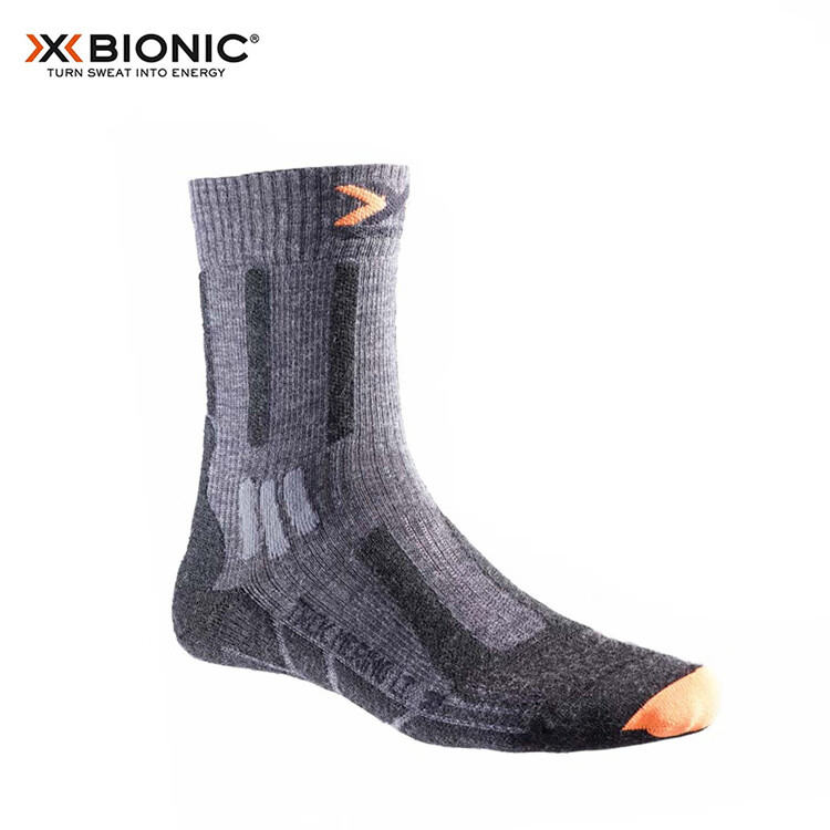 XBIONIC Outdoor Socks for Men And Women, Hiking Merino Wool Socks, B000 Black, 22.5cm-23cm(35-36) 5