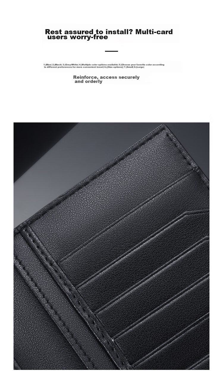 GOLF Men's Wallet, Multi-Card Slots, Long Wallet, Vintage Printed Design, 11 Card Slots, Casual Large Capacity Leather Wallet, Horizontal Style Billfold, Business Money Clip, 5V768385J, Black 9