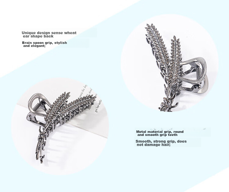 CHIMERA Elegant Back-Of Hair Claw Clip, Korean Style Large Hair Claw, Hair Accessory, Women's Hair Ornament, Mid-Autumn Festival Gift 19