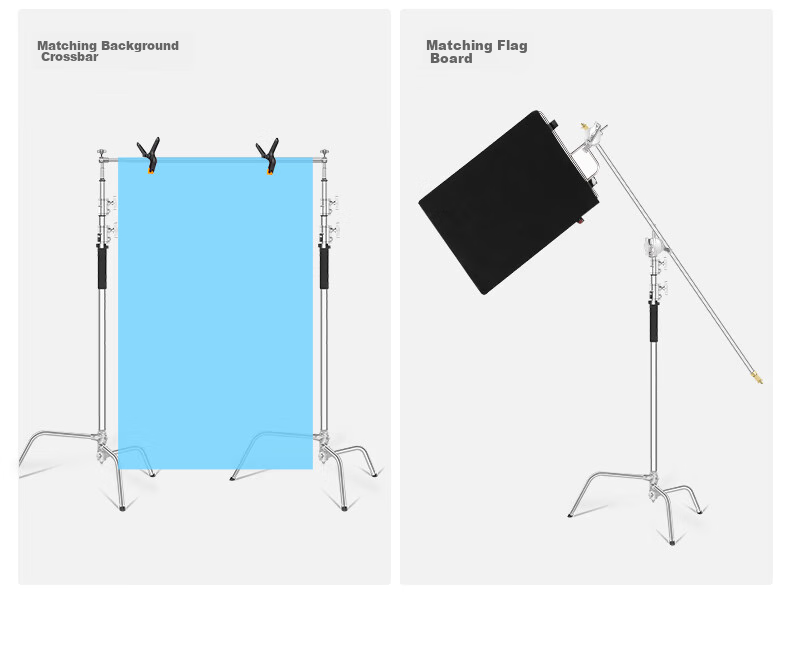 AMBITFUL Photography Magic Leg Light Stand 3.2m Inclined Arm Bracket, Ceiling Light Stand, Professional Studio Equipment, High Load-Bearing Light Stand, Suitable for Flash Lights, Photography Lights, Continuous Lighting, And Live Streaming Lights 21