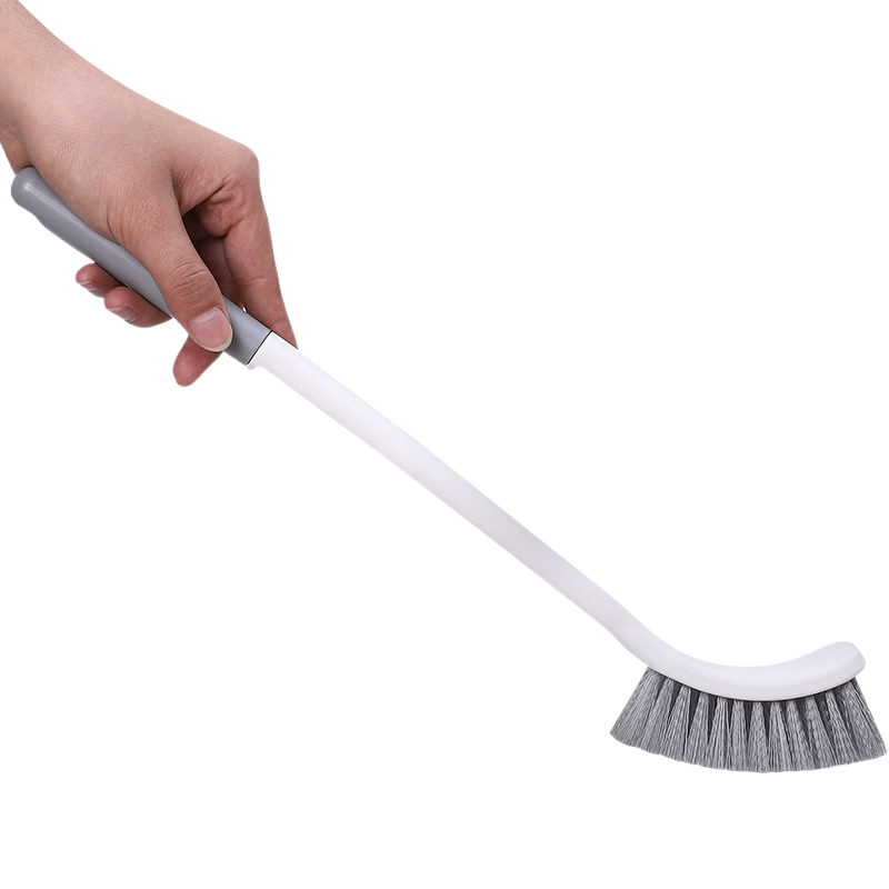 Jiebishi [With Hook] Long Handle Soft Bristle Toilet Brush, Bathroom Cleaning Brush, Luxury Style Bathroom Cleaning Brush, One Pack