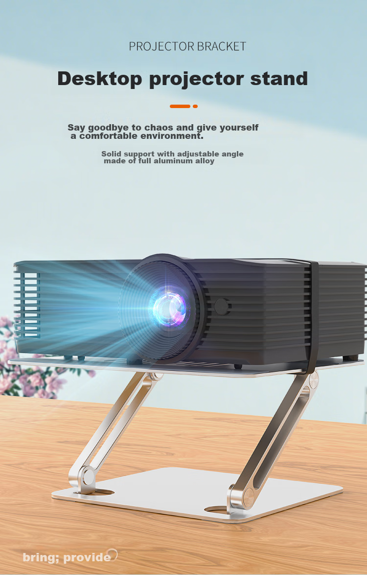 HAILE Projector Stand, Desktop Rotating, Home Bedside Suitable for XGIMI, Jmgo, Dangbei, Xiaomi And Other Projectors with Strap AY-7 2