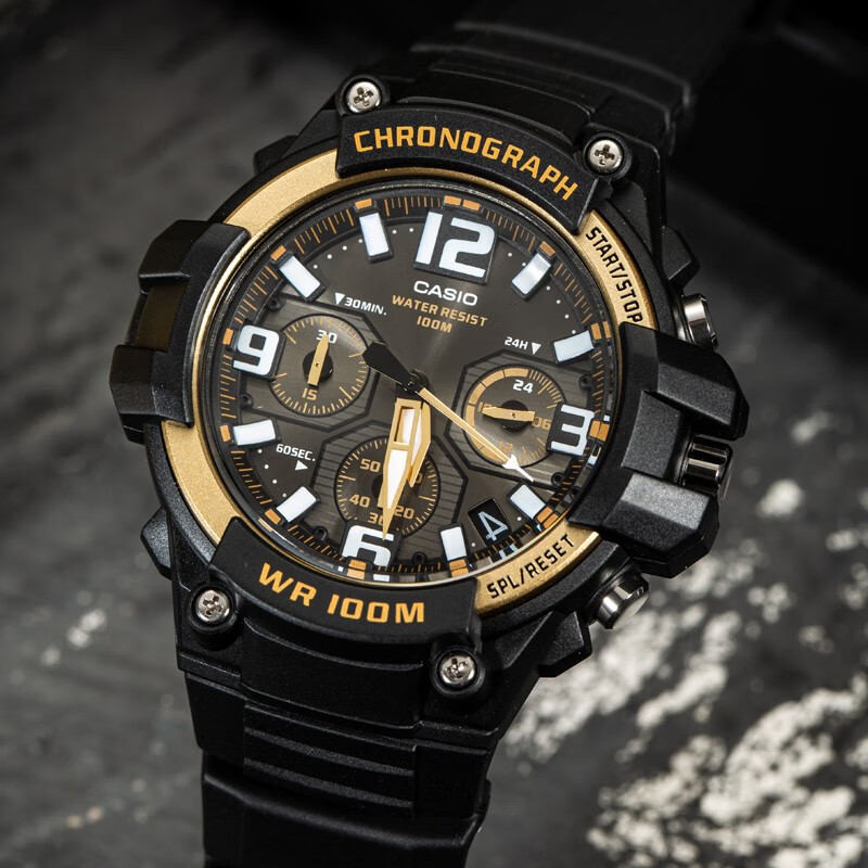 Casio Watch for Men, Black Knight Black Gold Sports Youth Student Waterproof Digital Watch for Men And Women, MCW-200H 43