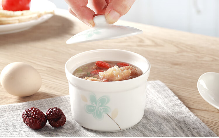 Remec Jin Yurui Mei Remec Stew Pot, Soup Bowl, Bird's Nest Soup Cup, 1 Piece, 250ML 17