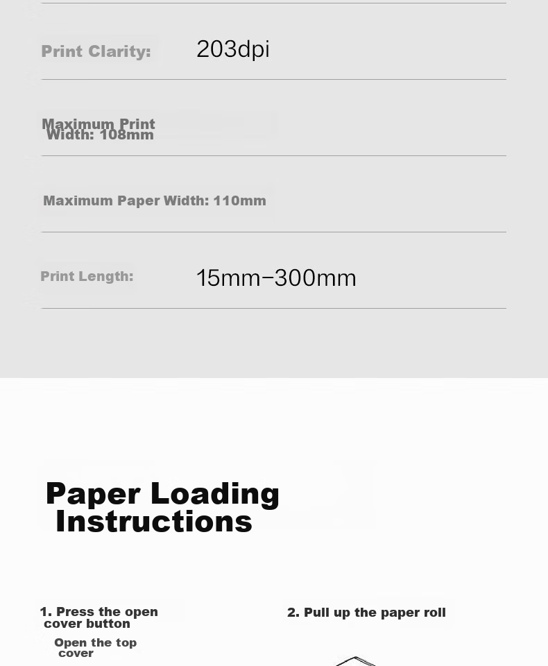 Deli DL-888B(NEW) Thermal Label Printer, Express Delivery Warehouse Logistics Shipping Label, Fixed Asset 108mm Commercial Office Printing, Self-Adhesive Barcode Large Paper Warehouse Printer, USB Versio 20