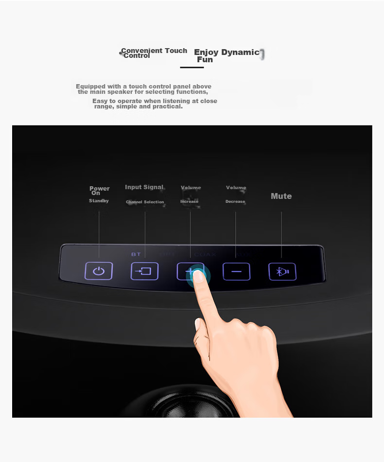 HiVi OS-10 Active Speakers, Bluetooth Stereo Computer And TV Speaker with Bookshelf Design, Supports Bluetooth, Coaxial, Optical, And Wired Inputs 6
