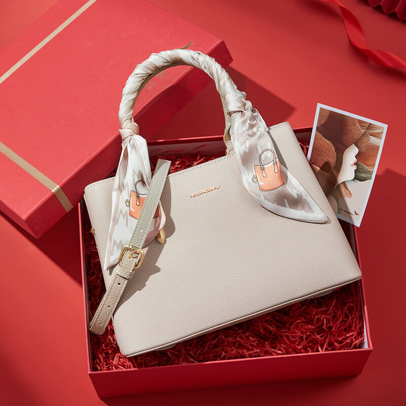 RED DRAGONFLY 2026 New Women's Handbag, Cowhide Crossbody And Handheld Bag, Birthday Gift Box for Wife Or Mother