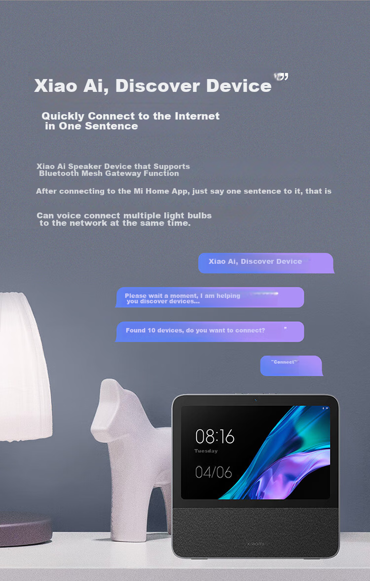 MIJIA Xiaomi LED Smart Bulb Bluetooth MESH Version, Xiao Ai Control, Home Use Globe Light Bulb, Adjustable Brightness And Color Temperature, 4.5W 4