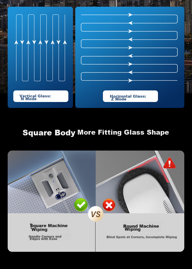 Hete Window Cleaning Robot W10 [2.0 Fully Upgraded Water Wash] Fully Automatic Variable Frequency Glass Cleaner for High-Rise Exterior Windows, Home Use Glass Cleaning Tool, Window Cleaning Device for Large Apartments with Edge Cleaning Functio 20