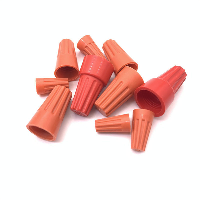 qefh 接线压线帽p2螺旋式接线端子头螺旋弹簧接线帽电线并线帽 p1橙红