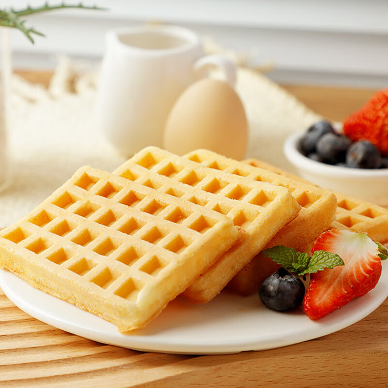 丹夫经典原味华夫饼720g营养茶点送长辈健康面包蛋糕下午点心早餐零食