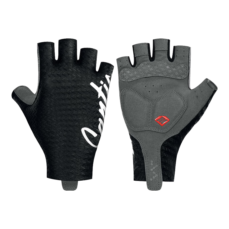 Sendike Spring And Summer Cycling Gloves, Road Bike Short Finger Gloves [Wanxiang], Black, XL