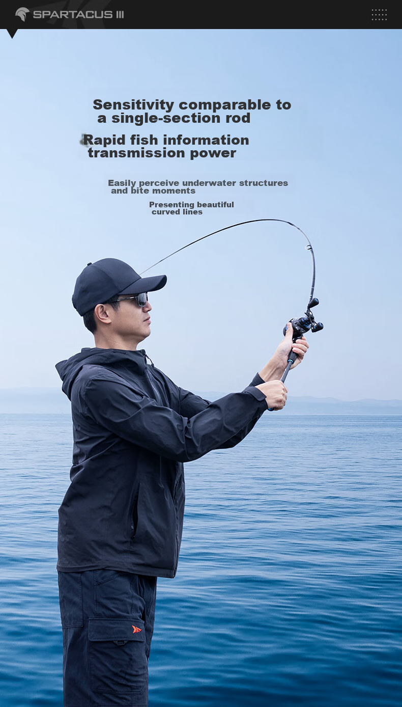 KastKing Spinning Rod, Long-Distance Casting Rod for Bass And Mandarin Fish, Powerful Fishing Rod with Fuji Guide Rings 10