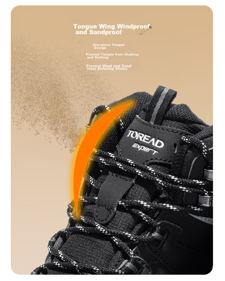TOREAD Hiking Boots, Autumn And Winter Couple's Warm Wear-Resistant Cold-Proof Trail Shoes, Outdoor High-Top Trekking Shoes, TFBBCM92933 6